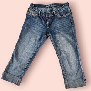 Ariya Jeans embellished Capri pants y2k boho western style size